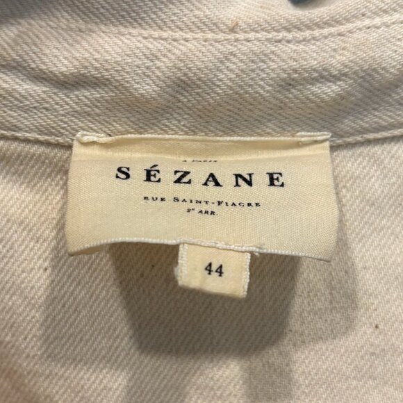 Sezane Jeannette Dress in Mottled Ecru Size 44 - Picture 6 of 7